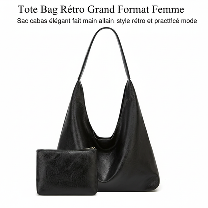 Tote Bag Rétro Grand Format Femme